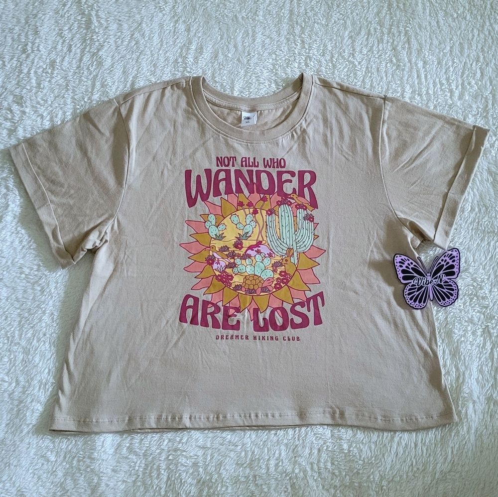 Vibe N' "Not All Who Wander Are Lost" Graphic Tee - NWT